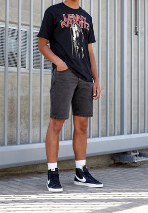 Short en jean - black denim
