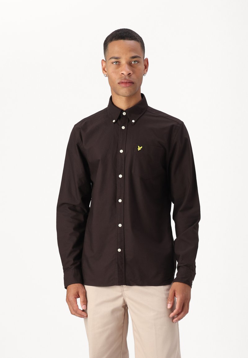Lyle & Scott PLAIN OXFORD - Shirt - sediment