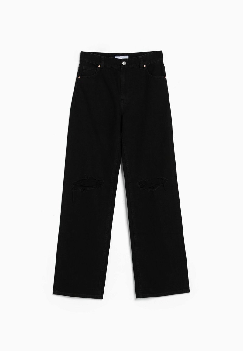 Bershka Flared Jeans zwart Bershka Flared Jeans zwart
