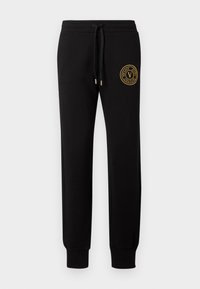 EMBLEM SMALL - Spodnji deli trenirk - black/gold-coloured