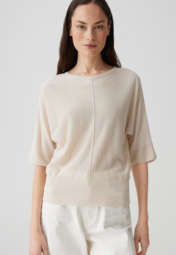 REGULAR FIT BATWING - Strickpullover - natural glaze