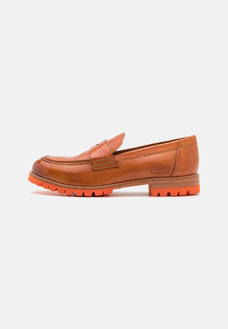 Melvin & Hamilton - REGINE 6 - Slip-ons - tan/orange/white, Enlarge