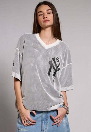 SCIENCE REVERSIBLE BOXY V NECK  - T-shirt imprimé - Black