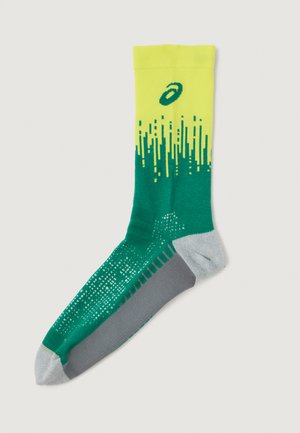 PERFORMANCE RUN CREW SOCK UNISEX - Șosete sport - citron/jasper green