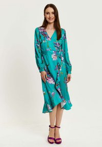 Liquorish FLORAL PRINT - Day dress - green