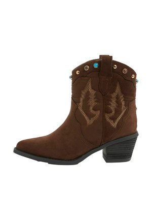 REGULAR FIT - PULL ON WESTERN  FIT - Cowboy-/Bikerstiefelette - chocolate brown