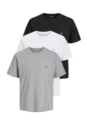 3ER PACK  - T-Shirt basic - white black grey