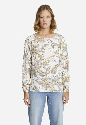 DEEP RAGLAN - Camicetta - cream white print