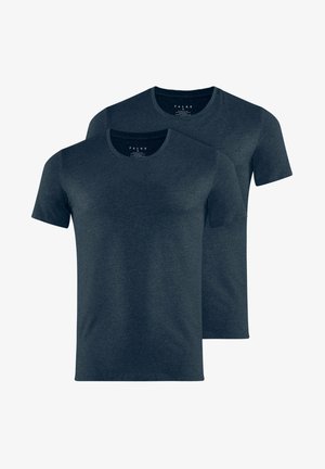 FALKE Daily Comfort 2-Pack Round Neck - Unterhemd/-shirt - midnight