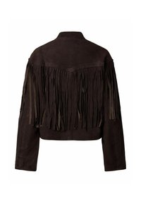 Pieces Veste en cuir - black coffee