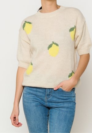 T-shirt print - beige