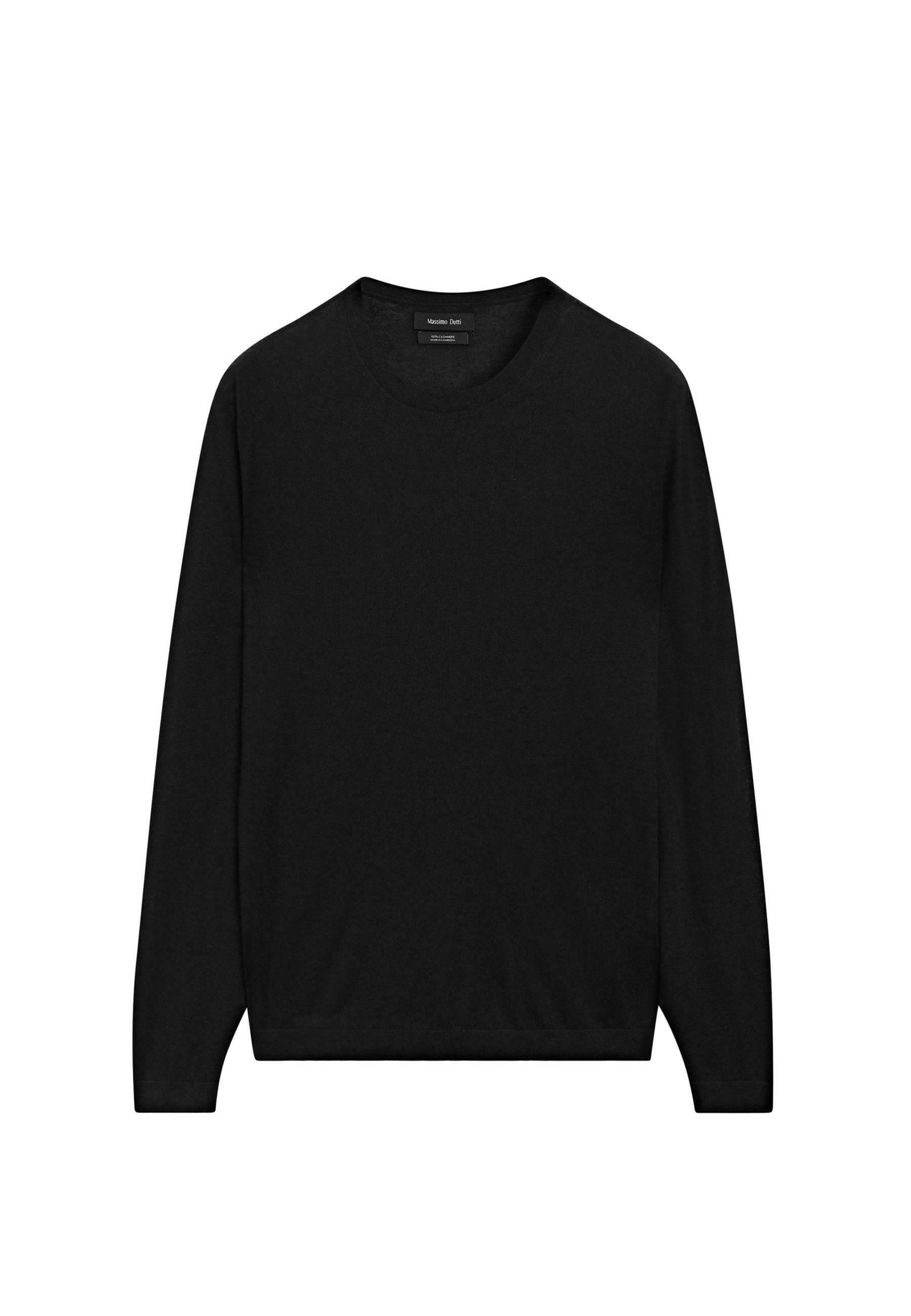 Massimo Dutti CREW NECK - Maglione - black/nero - Zalando