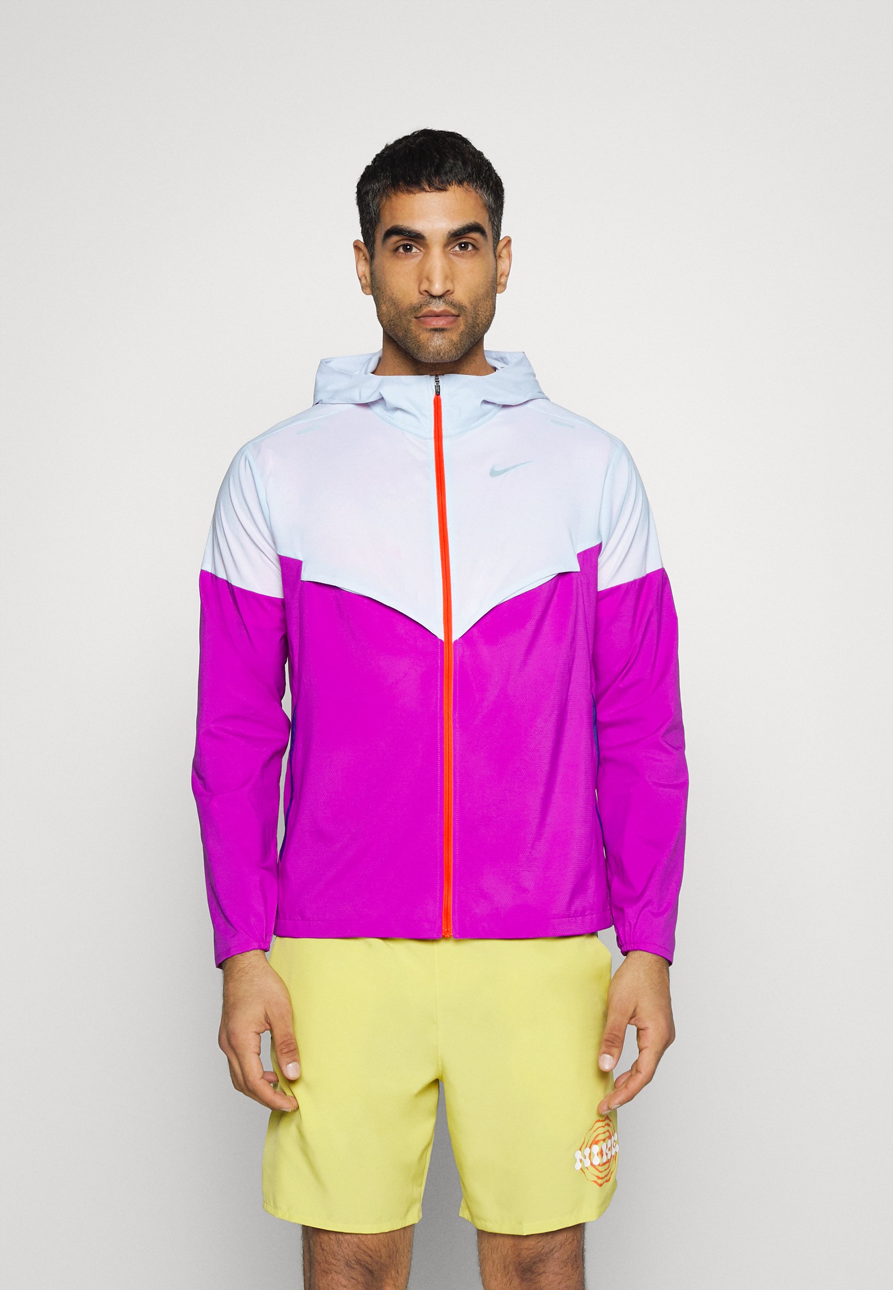 purple nike running jacket