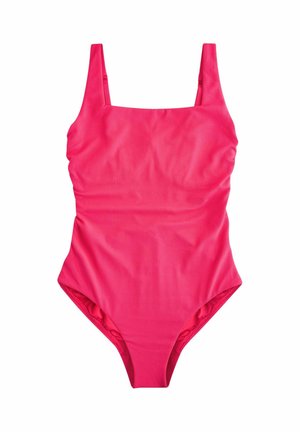 SQUARE NECK - Badeanzug - raspberry pink pique