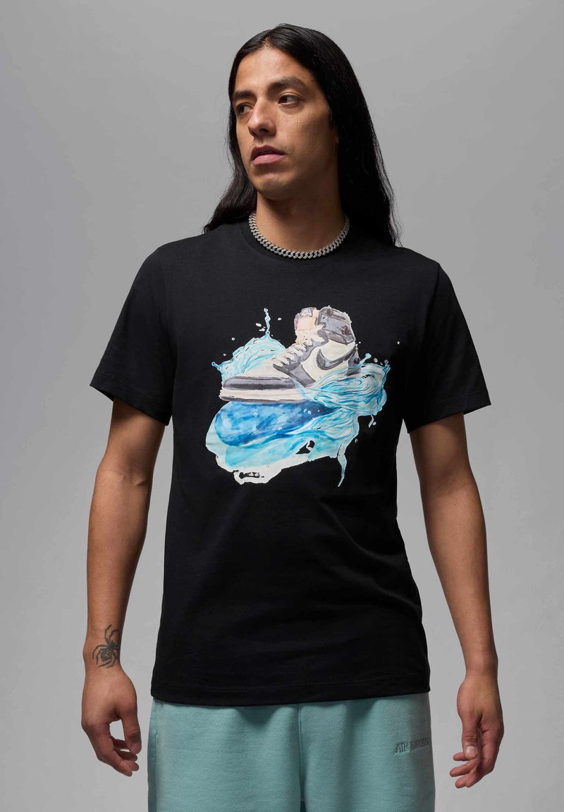 Jordan - CREW - Tricou cu imprimeu - black white, Extindeți