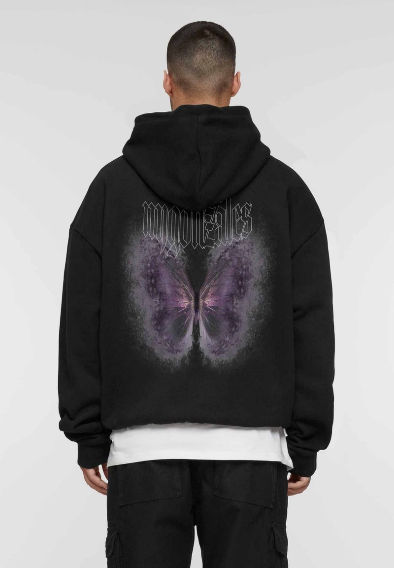 MJ Gonzales FROSTED WINGS - Majica s kapuljačom - black
