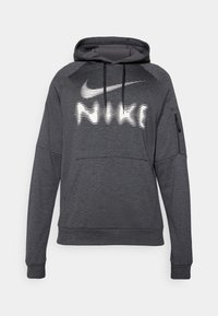 HOODIE - Huppari - black/anthracite/heather/white