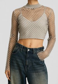 Bershka Stickad tröja - beige