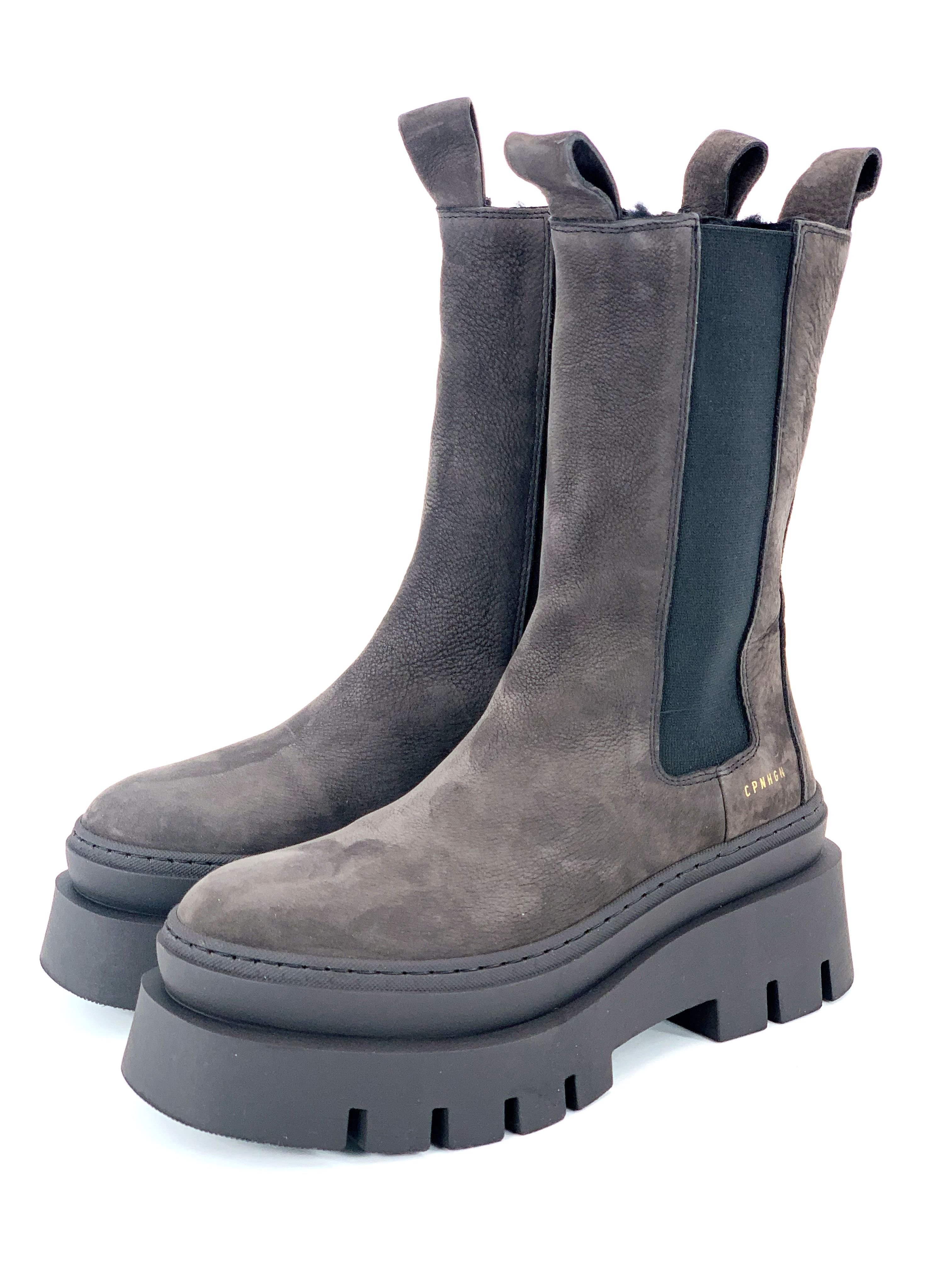 Copenhagen Botas con plataforma - off black/negro - Zalando.es