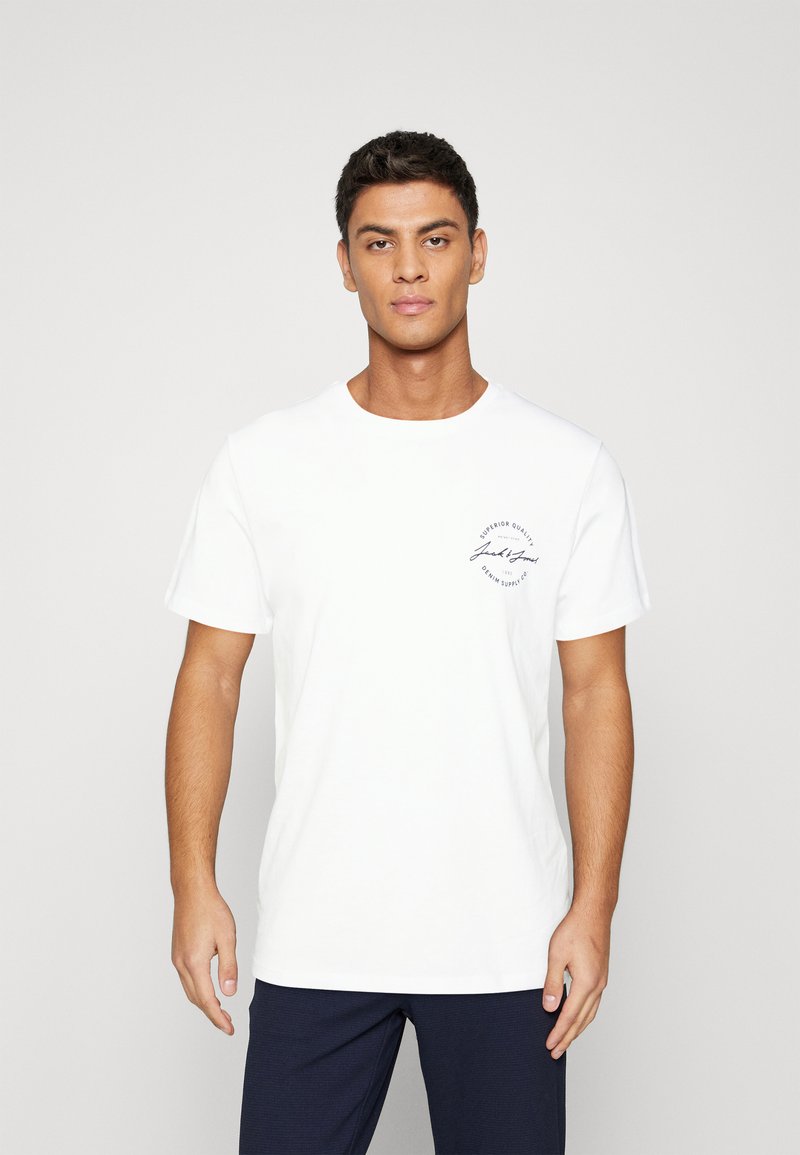 Jack & Jones JJACE TEE CREW NECK Camiseta estampada white/blanco