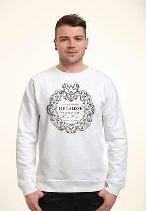 Henry Tiger EMILY IN PARIS CHAMPAGNE LABEL - Sweatshirt - arctic white