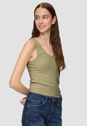 SLIM FIT  - Top - helles olivgrün