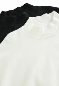 THE SET THE SET 2 PACK RELAXED TURTLENECK  - Pulover - black cream