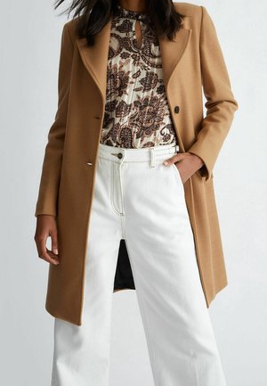 Halflange jas - ochre