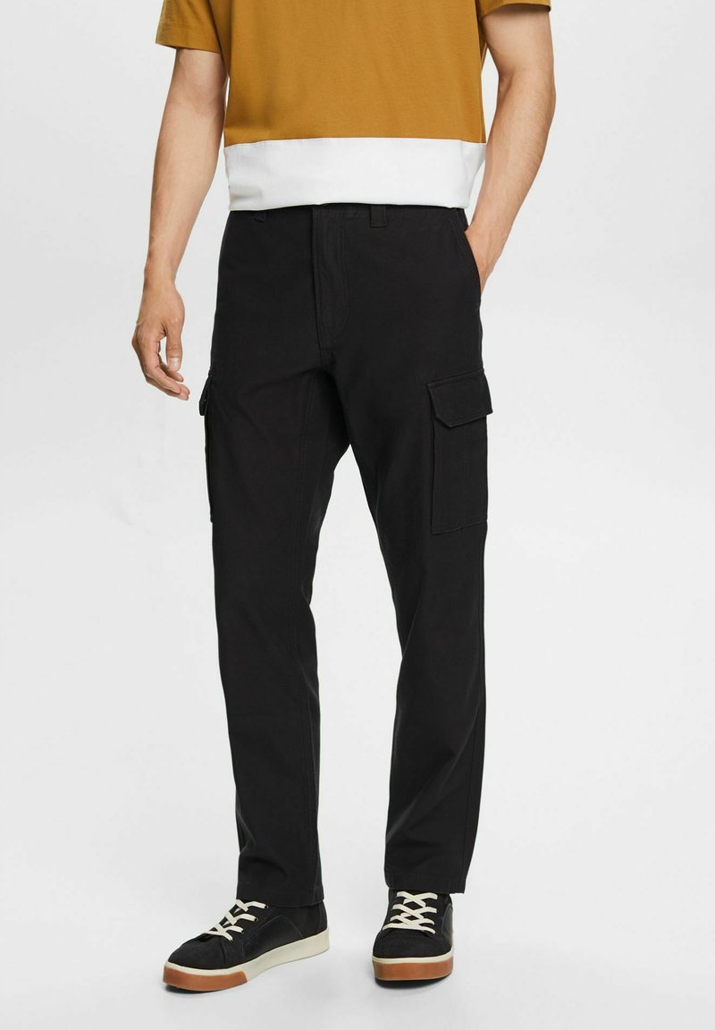 Pantaloni ESPRIT Donna – Vita Alta, Gamba Dritta, Stile Anni '80, Cotone Elasticizzato, 5 Tasche E Cerniera Frontale