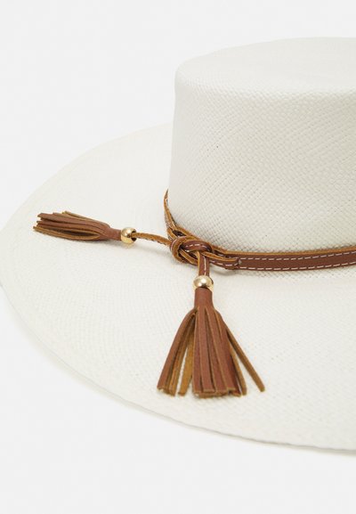 Sensi Studio HAT EXTRA LONG BRIM - Hatte - white/camel