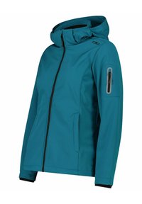 CMP ZIP HOOD - Chaqueta softshell - petrol
