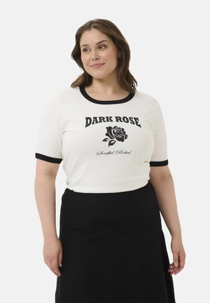 OLIVIE - T-shirt print - chalk