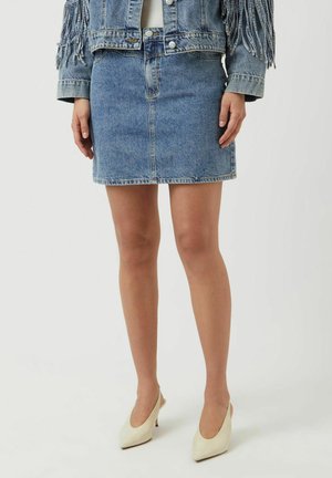 YASAIKO - Jupe trapèze - medium blue denim