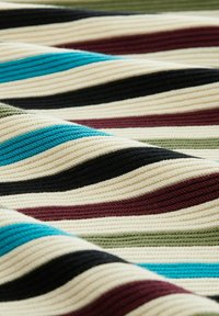 TOM TAILOR NEW OTTOMAN - Jersey de punto - teal blue butter stripe