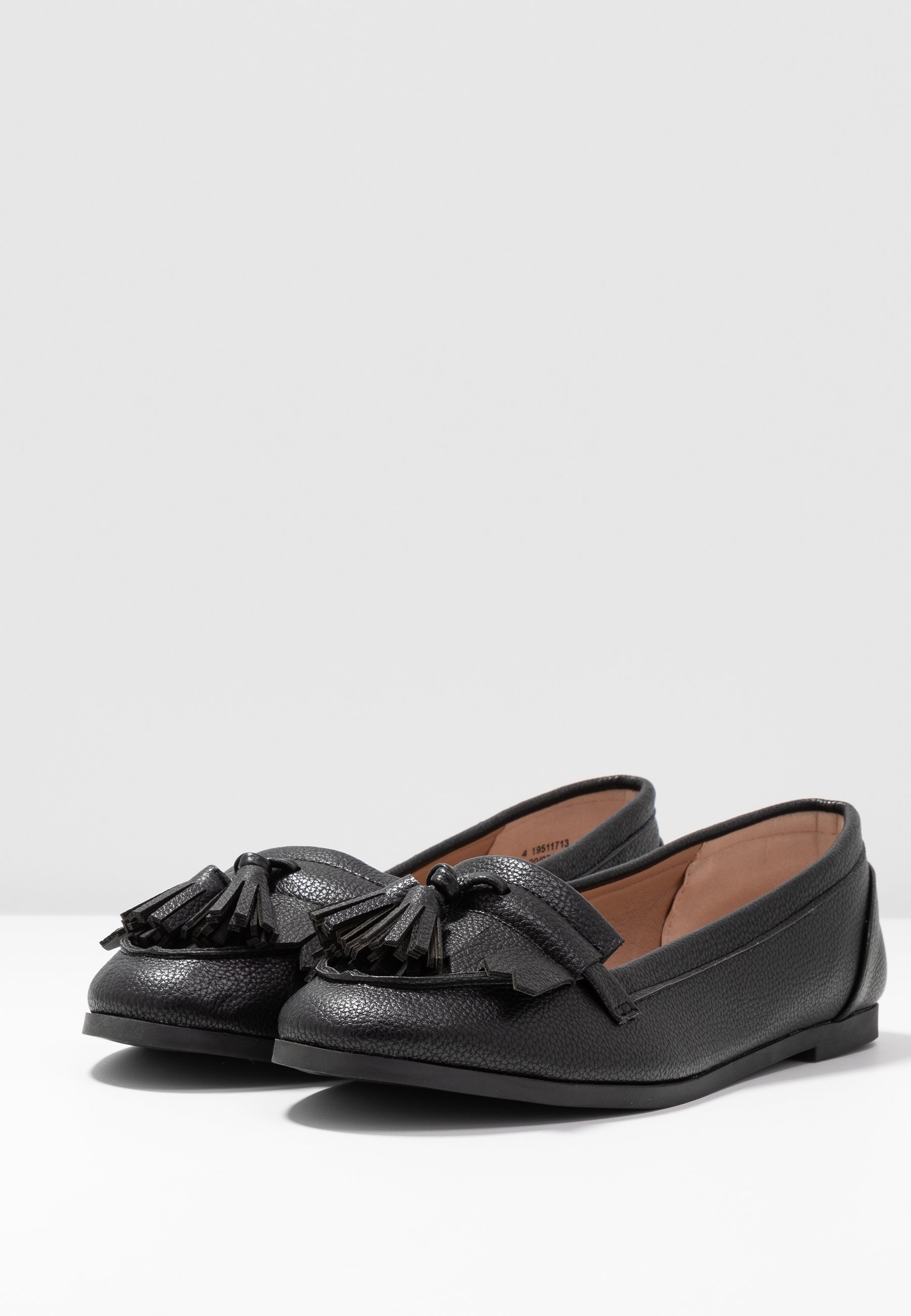 Dorothy Perkins LATINO FRINGE LOAFER - Slippers - black Dorothy Perkins LATINO FRINGE LOAFER - Slippers - black
