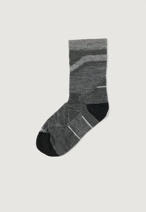 RUN CUSHION PATTERN MID CREW SOCKS - Calcetines de deporte - light gray