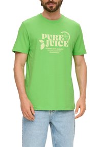 s.Oliver FRONTPRINT - T-shirt print - grün