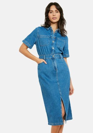 MIDI - Jeanskleid - medium blue