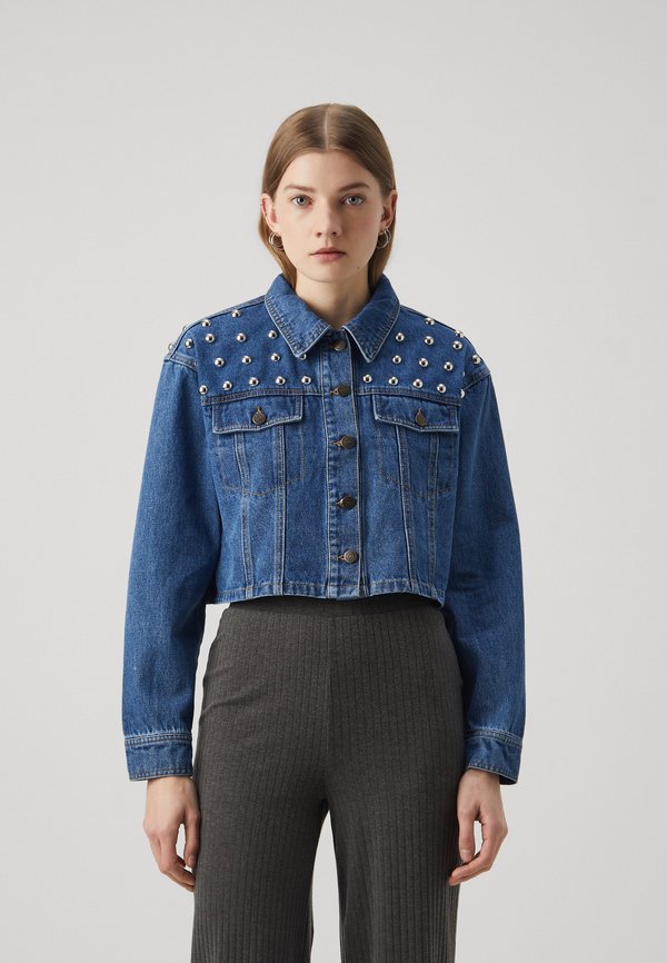 ONLZENDAYA STUD JACKET  - Denim jacket