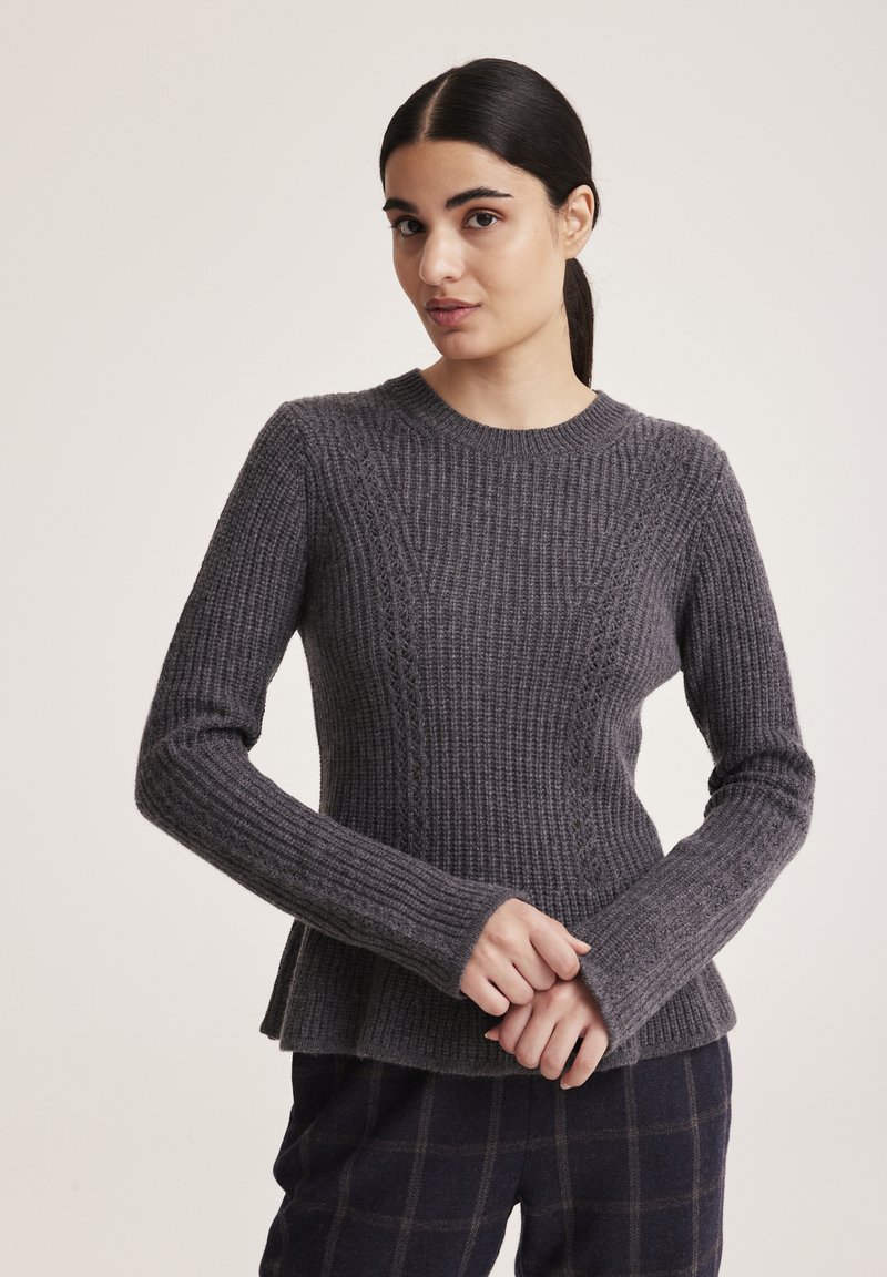 Odd Molly Strickpullover - dark grey