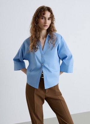 Calliope, CAMICIA TINTA UNITA - Camicia - celeste