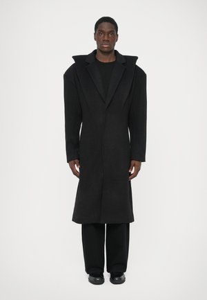 COLLARED COAT - Palton clasic - black
