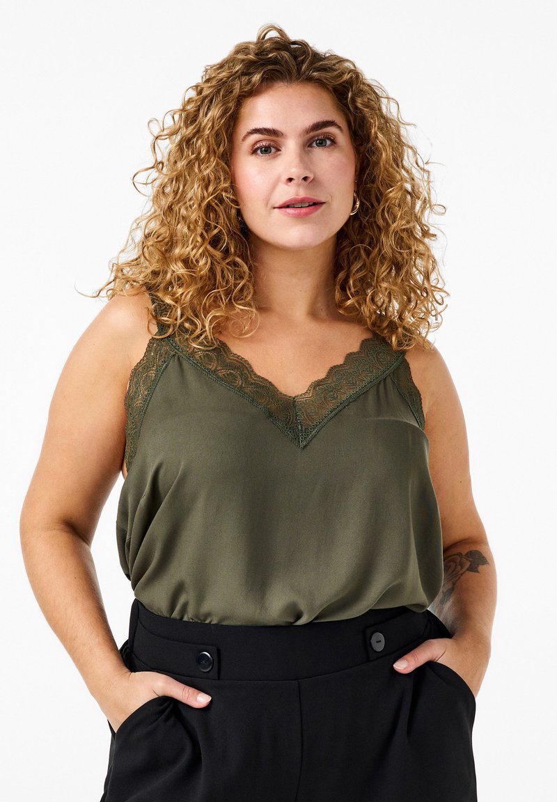 Zizzi Bluse - thyme