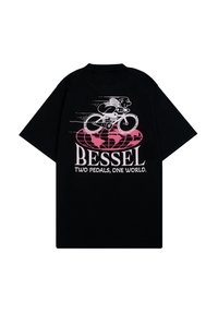 BESSEL PEDALS - Camiseta estampada - black