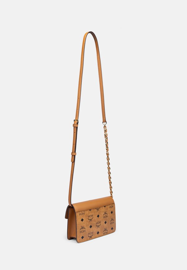 DIAMOND VI LTHR MIX CROSSBODY MNICO001 - Cross body bag - cognac4