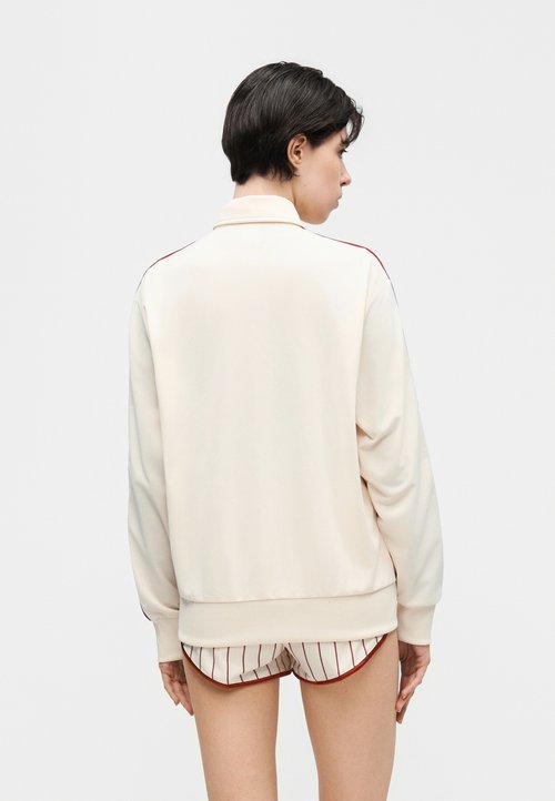 adidas FIREBIRD TRACK TOP LOOSE - Zip-up sweatshirt - warm vanilla/team victory red — photo 4