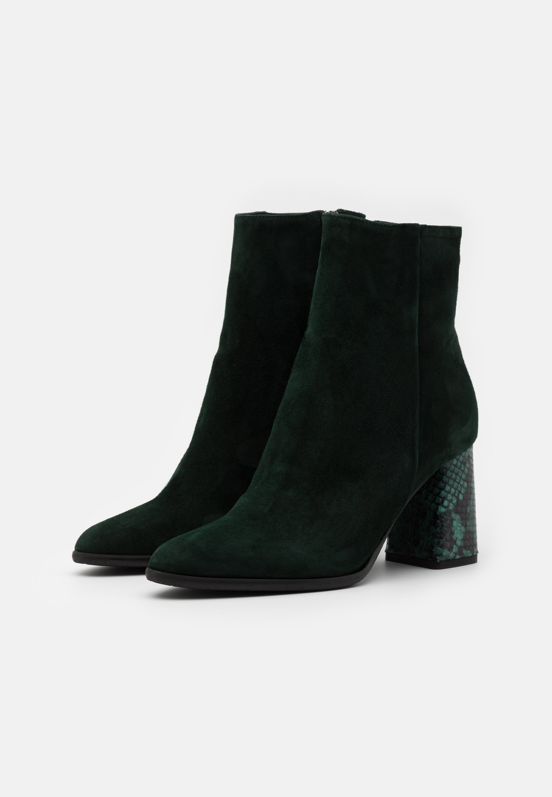 dark green boots