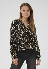 Kaffe DITTE - Pusero - black brown graphic animal
