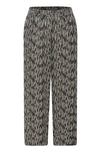 Auduma bikses - black chalk graphic lines