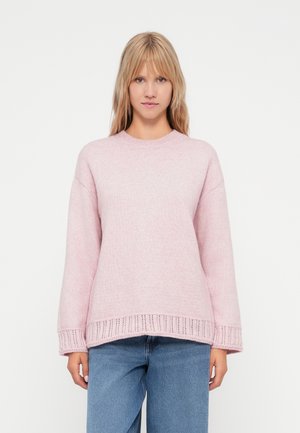 PCORLY O NECK OVERSIZE  - Strikkegenser - dawn pink